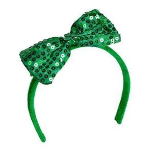 Green Bow Headband Saint Patrick's Day